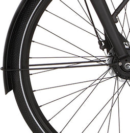 Cortina Spatbordstang voor 28 Common jet black matt