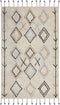CORUM - Laagpolig vloerkleed - Beige - 140 x 200 cm - Katoen