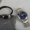 Emporio Armani EGS2178040 - Herenarmband - Gevlochten leer - Zwart - 185 mm