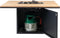 Cosi Fires - Vuurtafel Cosiloft Relax Eettafel Black / Teak - Vuurtafels - Hout - Zwart