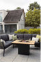 Cosi Fires - Vuurtafel Cosiloft Relax Eettafel Black / Teak - Vuurtafels - Hout - Zwart