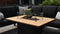 Cosi Fires - Vuurtafel Cosiloft Relax Eettafel Black / Teak - Vuurtafels - Hout - Zwart