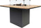 Cosi Fires - Vuurtafel Cosiloft Relax Eettafel Black / Teak - Vuurtafels - Hout - Zwart