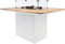 Cosi Fires - Vuurtafel Cosiloft Relax Eettafel White / Teak (120 cm) - Vuurtafels - Hout - Wit