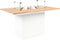 Cosi Fires - Vuurtafel Cosiloft Relax Eettafel White / Teak (120 cm) - Vuurtafels - Hout - Wit
