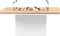 Cosi Fires - Vuurtafel Cosiloft Relax Eettafel White / Teak (120 cm) - Vuurtafels - Hout - Wit