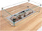 Cosi Fires - Vuurtafel Cosiloft Relax Eettafel White / Teak (120 cm) - Vuurtafels - Hout - Wit