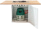 Cosi Fires - Vuurtafel Cosiloft Relax Eettafel White / Teak (120 cm) - Vuurtafels - Hout - Wit