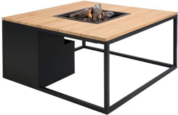 Cosiloft 100 lounge table black / teak