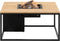 Cosiloft 100 lounge table black / teak