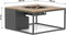 Cosiloft 100 lounge table black / teak