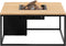 Cosiloft 100 lounge table black / teak