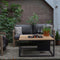 Cosiloft 100 lounge table black / teak