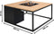 Cosiloft 100 lounge table black / teak