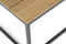 Cosiloft 100 lounge table black / teak