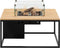 Cosiloft 100 lounge table black / teak