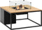 Cosiloft 100 lounge table black / teak