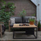 Cosiloft 100 lounge table white / teak