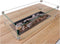 Cosiloft 120 lounge table black / teak (120 cm) - Cosi vuurtafel