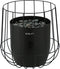 Cosiscoop Basket Black Gaslantaarn - Unieke sfeermaker - Voor binnen en buiten - Brand 5 tot 6 uur op een gascartouche