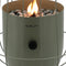 Cosiscoop Basket Olive Gaslantaarn - Unieke sfeermaker - Voor binnen en buiten - Brand 5 tot 6 uur op een gascartouche