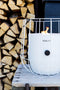 Cosiscoop Basket White Gaslantaarn - Unieke sfeermaker - Voor binnen en buiten - Brand 5 tot 6 uur op een gascartouche