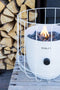 Cosiscoop Basket White Gaslantaarn - Unieke sfeermaker - Voor binnen en buiten - Brand 5 tot 6 uur op een gascartouche