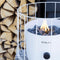 Cosiscoop Basket White Gaslantaarn - Unieke sfeermaker - Voor binnen en buiten - Brand 5 tot 6 uur op een gascartouche