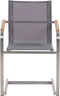 COSOLETO - Tuinstoel set van 4 - Grijs - Polyester