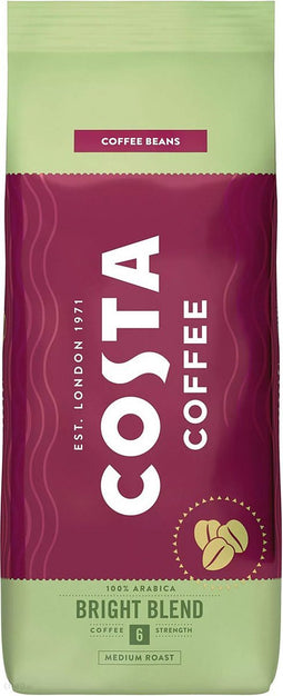 Costa Coffee Bright Blend - koffiebonen - 1 kilo