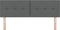 vidaXL - Hoofdbord - met - Knopen - Donkergrijs - 160 - cm - Stof