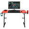 Costway gaming bureau - speakers en beker houder- 120 x 60 x 77 cm