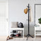 Costway Kapstok Houten Hal Tree - zwart