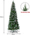Costway Kunstkerstboom INCLUSIEF Dennenappels - Met Metalen Standaard - 180 cm
