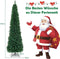 Costway Kunstkerstboom Potloodvormig - Hoogwaardige PVC-naalden - 240cm - Groen