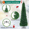 Costway Kunstkerstboom Potloodvormig - Hoogwaardige PVC-naalden - 240cm - Groen