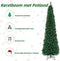 Costway Kunstkerstboom Potloodvormig - Hoogwaardige PVC-naalden - 240cm - Groen