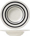 Cosy & Trendy Black Bands Diep bord Ø24cm - Set van 2 stuks - Wit/Zwart