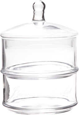 Cosy & Trendy Bonbonniere Met Tekst - Glas - Ø 12 cm x 18 cm - 2- Laags