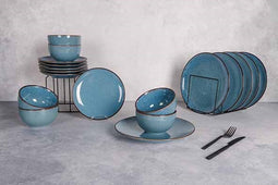 Cosy & Trendy Corfu Servies Set - 18-delig - Blauw