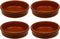 Cosy & Trendy Crème brûlée Schaaltje - Terracotta - Ø12 cm - 4 stuks