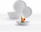 Cosy&Trendy Diwali Granit Slakom - 1 stuk(s) - Ø21 cm - Grijs - Opaal