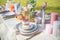 Cosy & Trendy Eleonora Pink Plat bord Ø27cm - Set van 2 stuks - Rozig