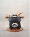Cosy & Trendy Fondueset - 6 personen - zwart - 2 liter
