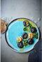 Cosy & Trendy Isabeau Dessertbord 22x22cm - Set van 2 stuks - Blauw