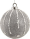 Cosy & Trendy Kerst - Kerstballen - Set van 6 - Glitter - String - Grijs - D8cm
