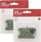 Cosy & Trendy Kerstbalhaakjes - 100x - groen - 4 cm - kerstballen ophangen - kerstversiering