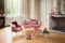 Cosy & Trendy Kussen velvet grijs/groen - 50x30x10cm - Polyester