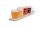 Cosy&Trendy serveerplank met bierglazen - Set