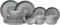 Cosy & Trendy Serviesset 6 personen – Baltic Grey – 18-delig – Bevat Dinerborden, Ontbijtborden & Diepe Borden – Lichtgrijs aardewerk met uniek patroon – Vaatwasser- en Magnetronbestendig – Stapelbaar